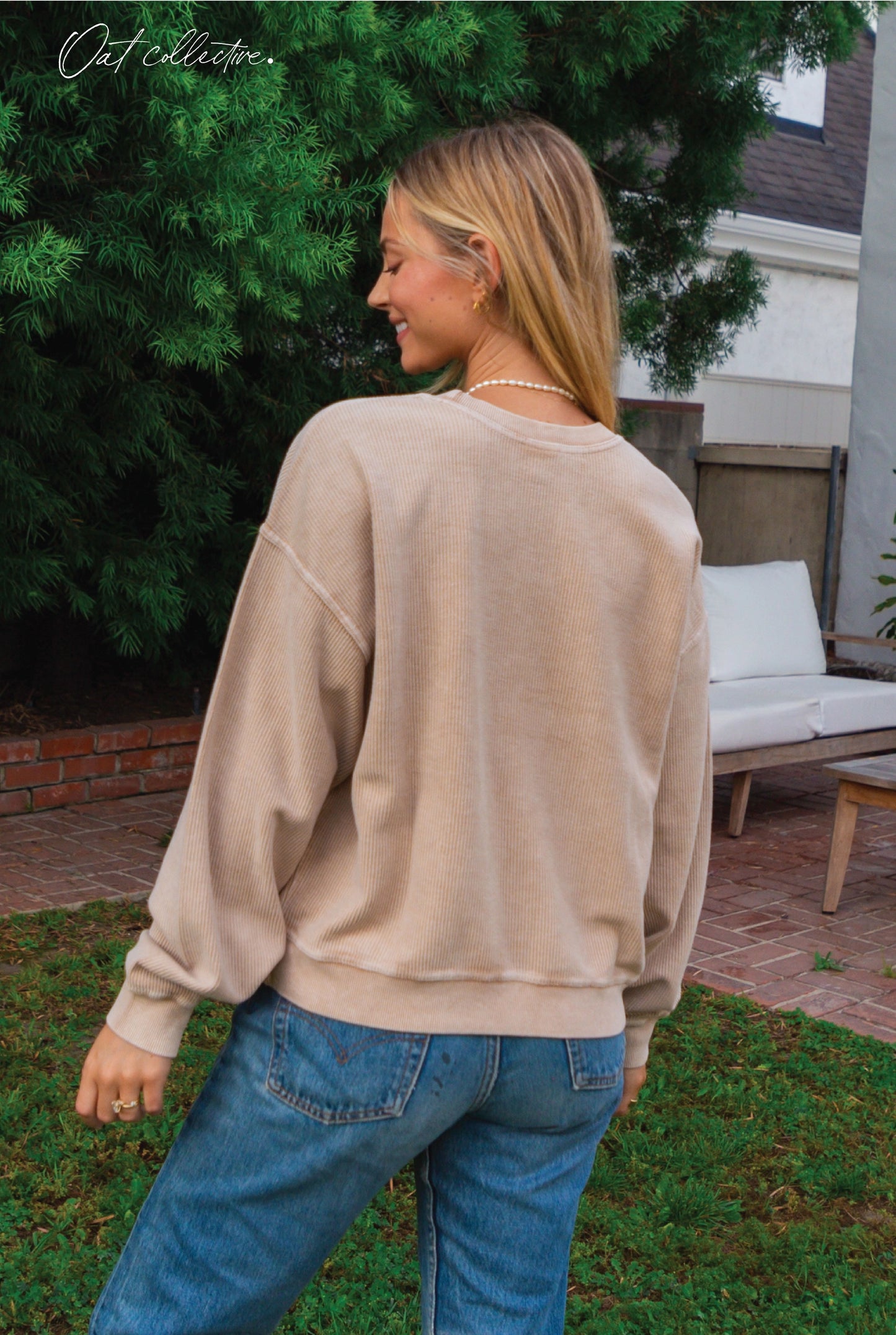Xoxo Cropped Thermal Vintage Pullover-Urban Pink