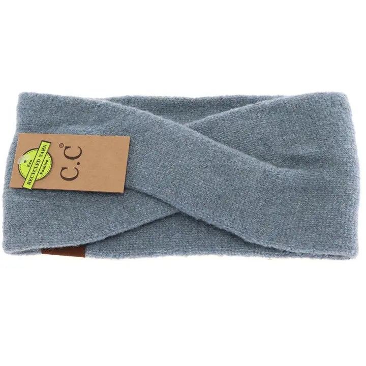 Soft Crossed C.C Eco-Friendly Fashion Headband-Assorted Colors