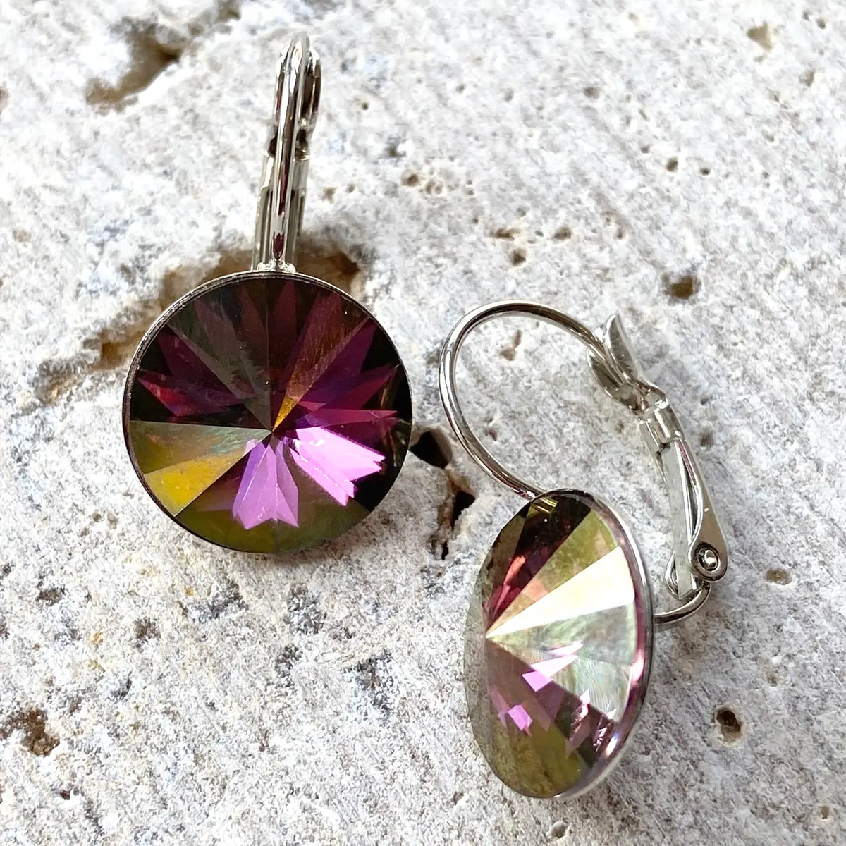 Amethyst Swarovski Earrings
