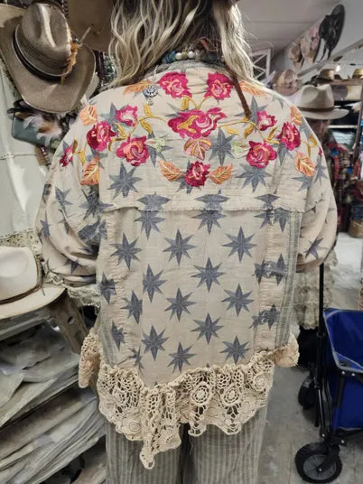A Rare Bird-Bria Rose Shirt Jacket