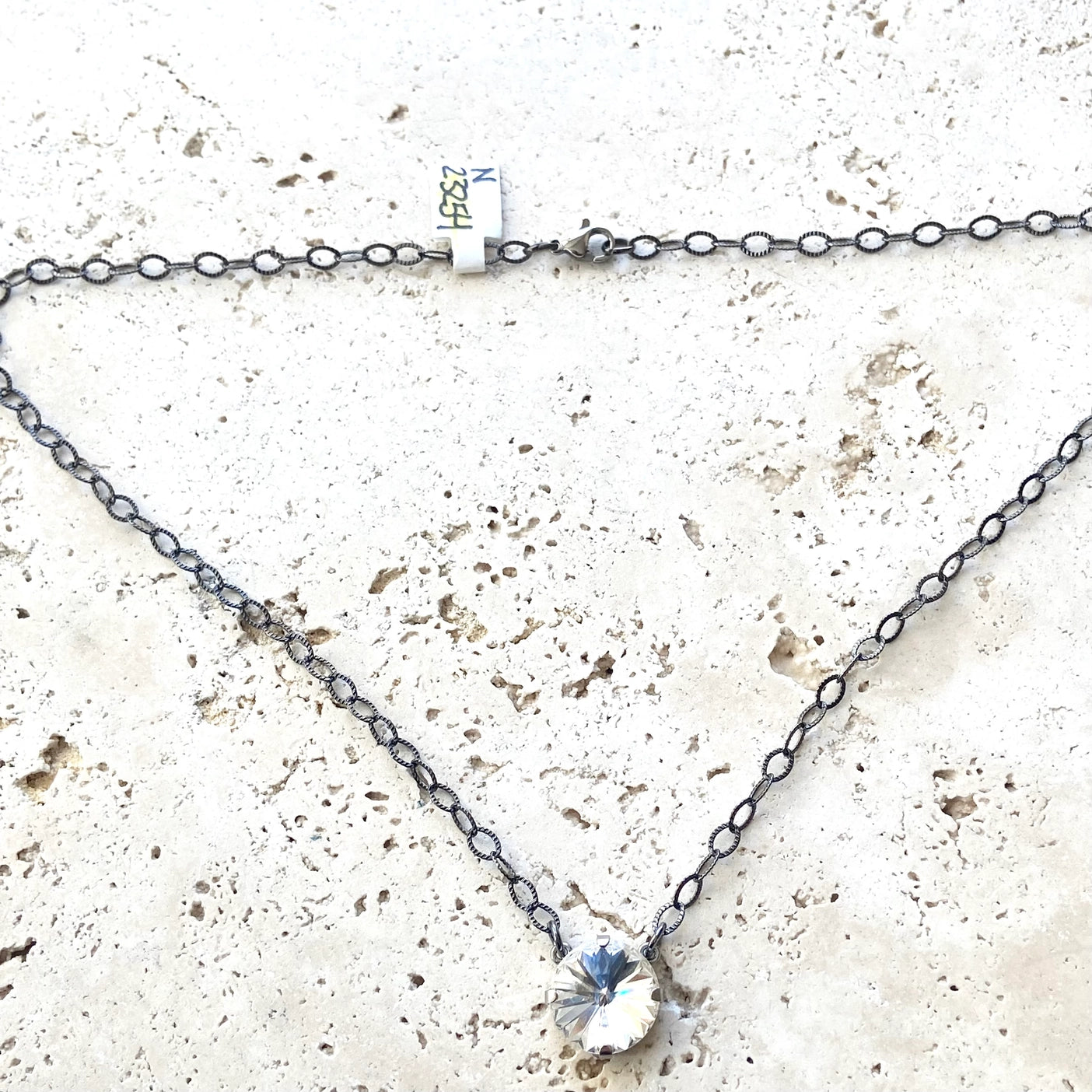 Clear Swarovski Crystal Simple Necklace