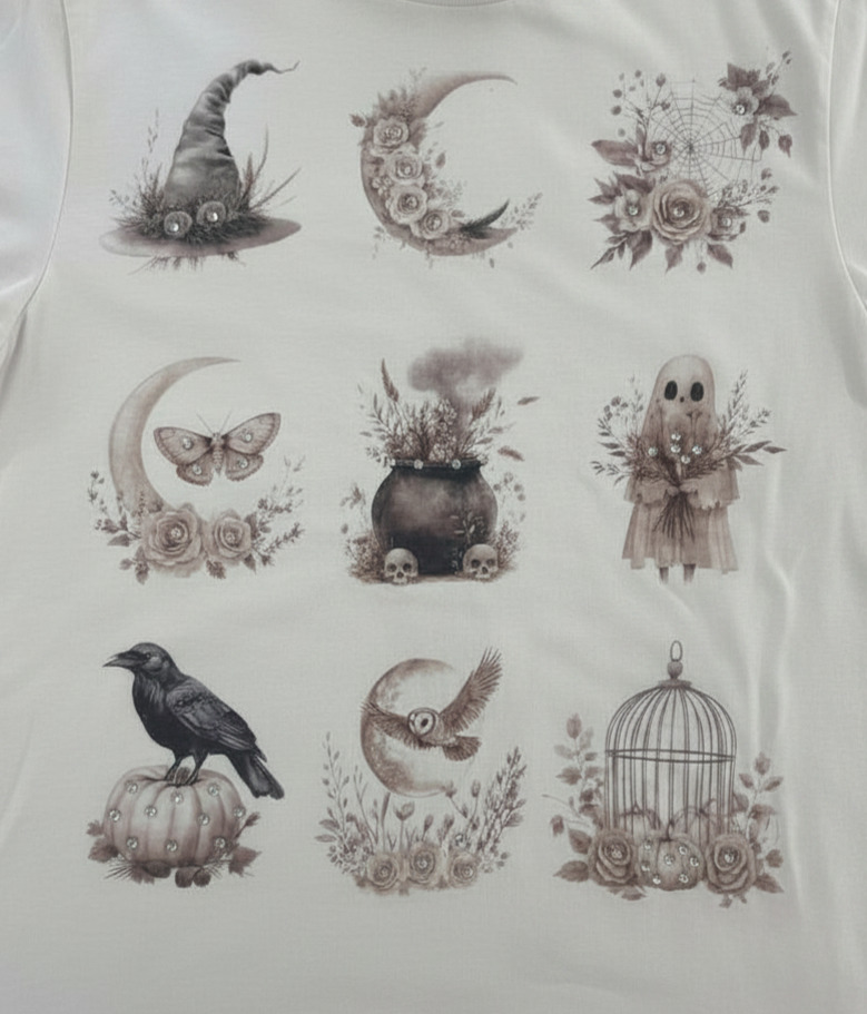 Botanical Whispers Halloween T-Shirt