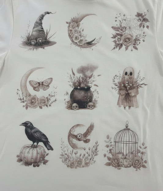 Botanical Whispers Halloween T-Shirt