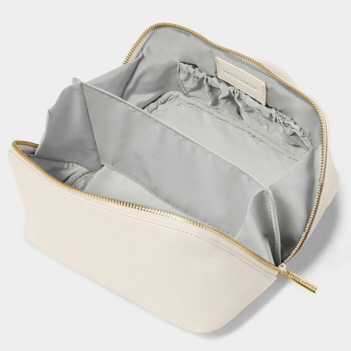 Katie Loxton Medium Make Up & Wash Bag-Off White