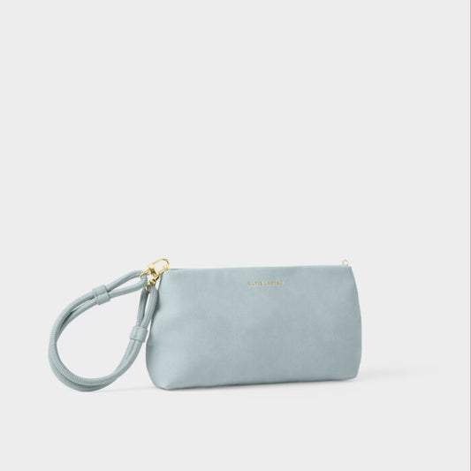 Katie Loxton Asha Blue Mist Suedette Wristlet