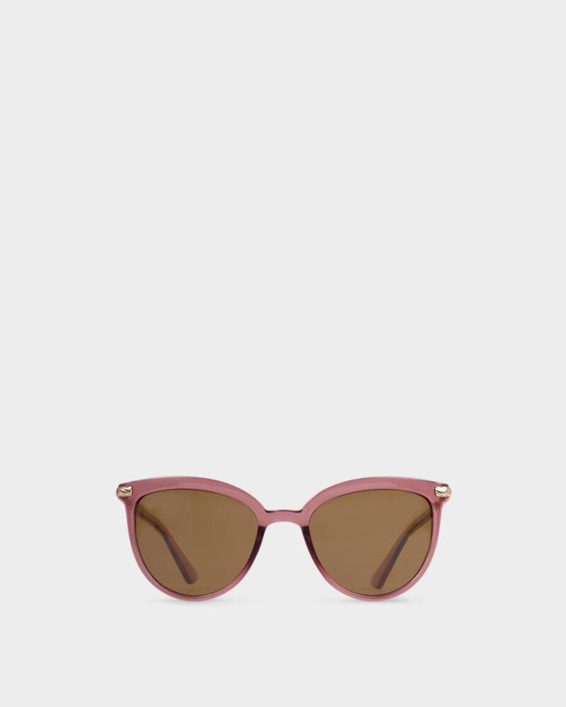 Ravello Round Sunglasses-Cherry
